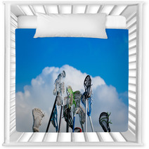 Lacrosse Sticks In The Sky Nursery Decor 35581142