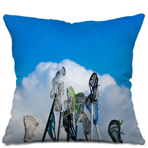 Lacrosse Sticks In The Sky Pillows 35581142