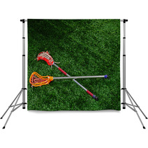 Lacrosse Sticks On The Ground Backdrops 41561764