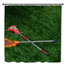 Lacrosse Sticks On The Ground Bath Decor 41561764