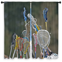Lacrosse Sticks To The Sky Window Curtains 15183808