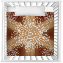 Lacy Abstract Ornament On Wooden Background Nursery Decor 57531512