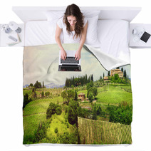 Ladscapes Of Tuscany, Bella Italia Series Blankets 66707106
