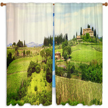 Ladscapes Of Tuscany, Bella Italia Series Window Curtains 66707106