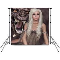 Lady Dragon Backdrops 51389143