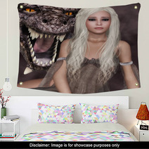 Lady Dragon Wall Art 51389143