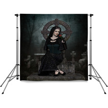 Lady In Black Backdrops 51701463