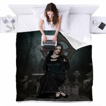 Lady In Black Blankets 51701463