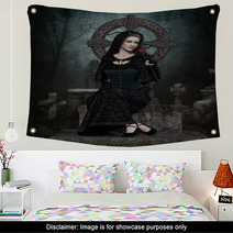 Lady In Black Wall Art 51701463