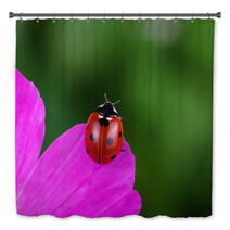 Ladybug And Flower Bath Decor 64365049