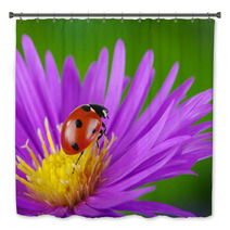 Ladybug And Flower Bath Decor 64365089