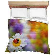 Ladybug On Daisy Flower Bedding 67152044