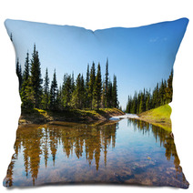 Lake In Mountains Pillows 64347295