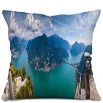 Lake Lugano, Italy Pillows 60255954