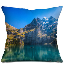 Lake Oeschinen, Kandersteg, Switzerland Pillows 44774397