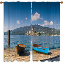Lake Orta Italy Outdoor Scene Tourist Spot Window Curtains 67934489