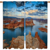 Lake Powell From Alstrom Point Window Curtains 57697865