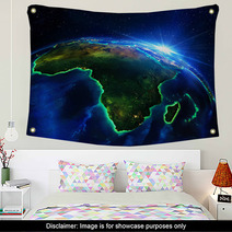 Land Area In Africa, The Night Wall Art 72779049