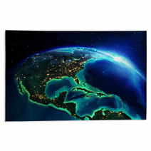 Land Area In North America The Night Rugs 64756250
