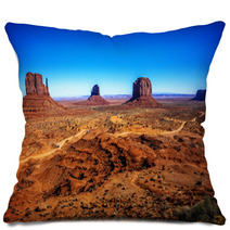 Landscape At Monument Valley Navajo Tribal Park Pillows 59293984