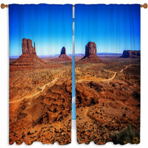 Landscape At Monument Valley Navajo Tribal Park Window Curtains 59293984