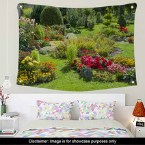 Landscaped Flower Garden Wall Art 56352889