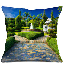 Landscaping In The Garden Design. Pillows 67984382
