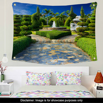 Landscaping In The Garden Design. Wall Art 67984382