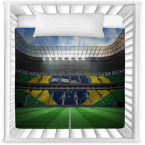 Large Football Stadium With Brasilian Fans Nursery Decor 66007088