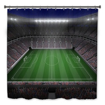 Large Football Stadium With Lights Bath Decor 66094898