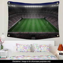 Large Football Stadium With Lights Wall Art 66094898
