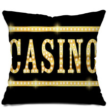 Las Vegas Neon Casino Sign Pillows 44654329
