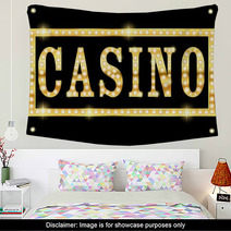 Las Vegas Neon Casino Sign Wall Art 44654329