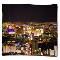 Las Vegas, Nevada, At Night In USA Blankets 3560811
