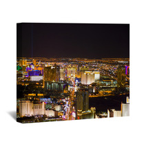 Las Vegas, Nevada, At Night In USA Wall Art 3560811