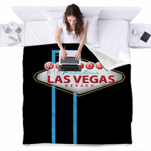 Las Vegas Sign Blankets 29177849