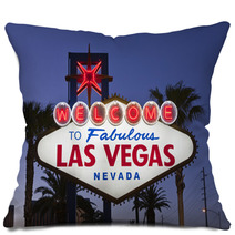 Las Vegas Sign Night Pillows 23697008