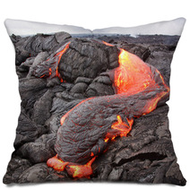 Lava Flow In Hawaii Pillows 52934481