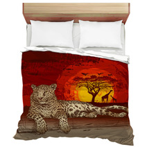 Leopard At Sunset Bedding 42045553