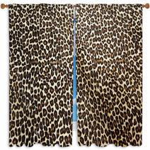 Leopard Background Window Curtains 75750373