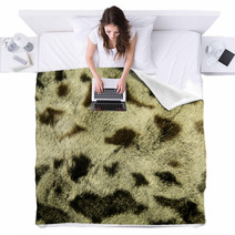 Leopard Fur Blankets 91025610