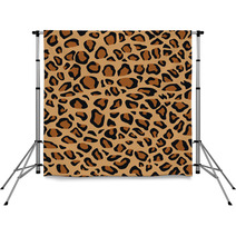 Leopard Fur Or Skin Seamless Pattern Backdrops 65511910