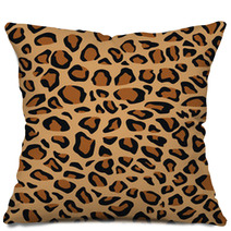 Leopard Fur Or Skin Seamless Pattern Pillows 65511910