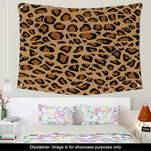Leopard Fur Or Skin Seamless Pattern Wall Art 65511910