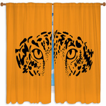Leopard, Jaguar Window Curtains 88948639