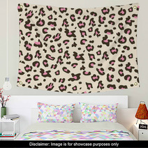 Leopard Ornament Seamless Pattern Wall Art 60170716