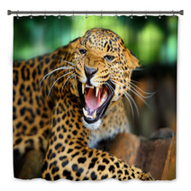 Leopard Portrait Bath Decor 43990990
