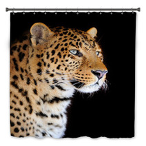 Leopard Portrait Bath Decor 48880320