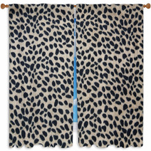 Leopard Strip Window Curtains 69138740