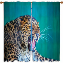 Leopard Window Curtains 50365281